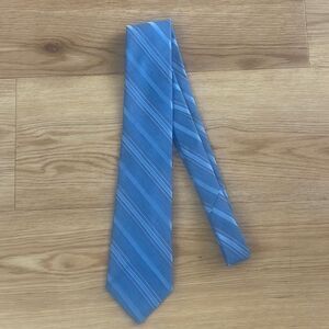 Yves Saint Laurent Tie Blue Stripe Mens